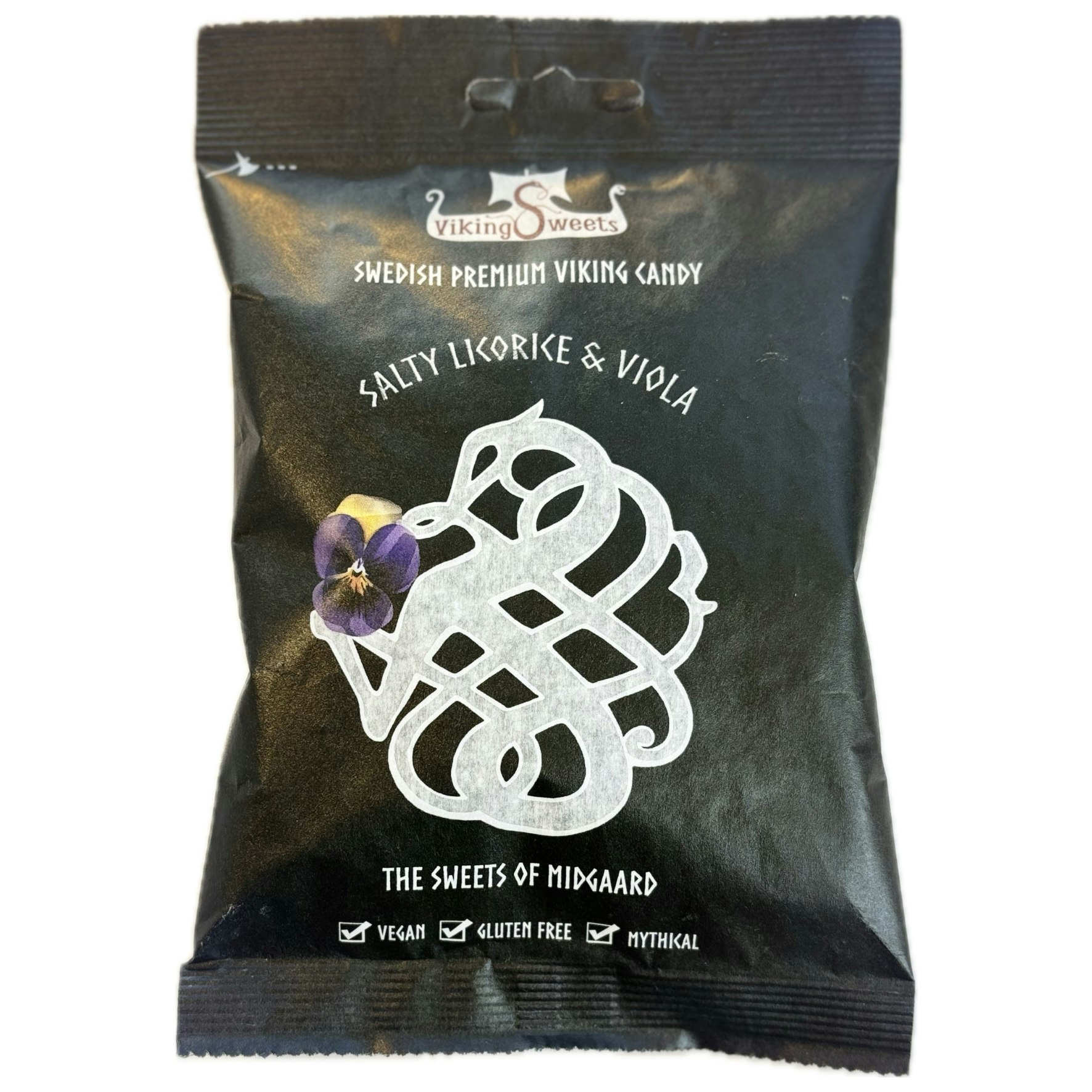 Viking Sweets - Salty Licorice & Viola, saltlakrits,  120g
