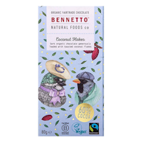 Bennetto - Coconut Flakes, chokladkaka, 80 g
