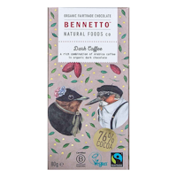Bennetto - Dark Coffee, chokladkaka, 80 g
