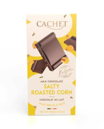 Cachet - Salty Roasted Corn, chokladkaka, 100 g