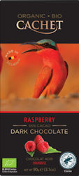 Cachet - Raspberry Dark Chocolate, chokladkaka, 90 g