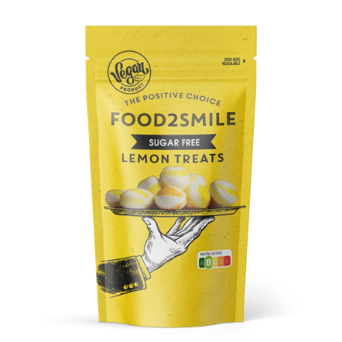 Food2smile - Lemon Treats, karameller, 90 g