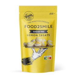 Food2smile - Lemon Treats, karameller, 90 g