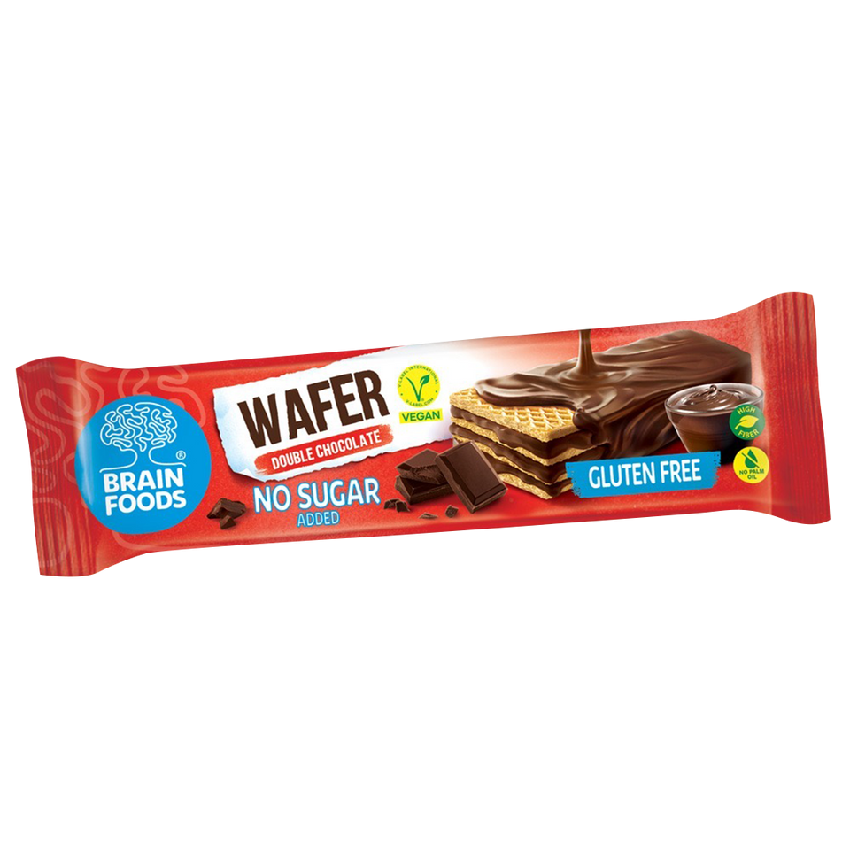 Brain Foods - Double Chocolate Wafer, 40 g