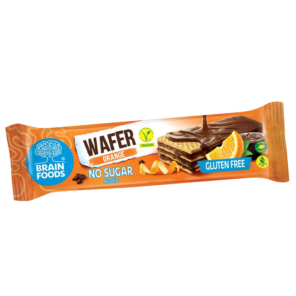 Brain Foods - Orange Wafer, 40 g