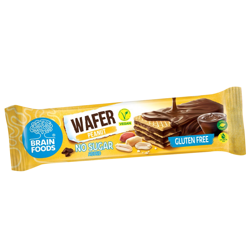 Brain Foods - Peanut Wafer, 40 g