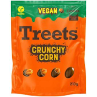 Treets - Crunchy Corn, chokladdoppad majs, 210g