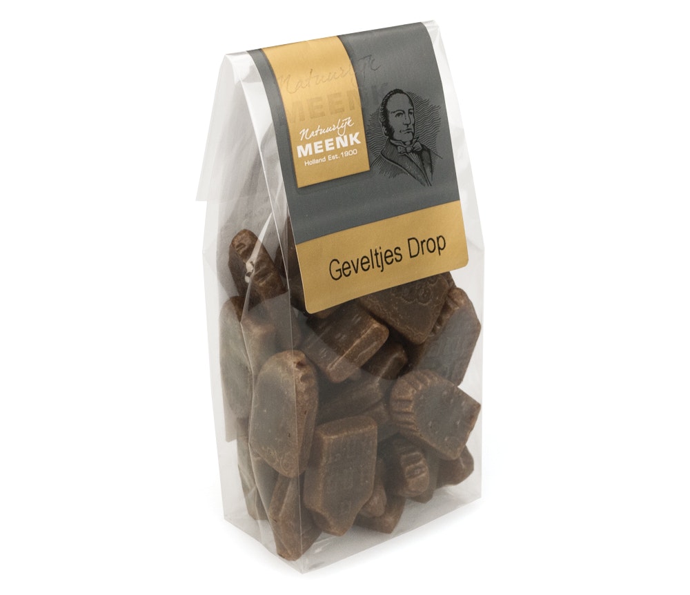 Meenk - Geveltjes Drop, saltlakrits, 180g
