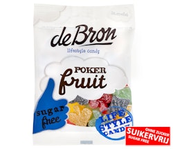 De Bron - Poker Fruit, sura fruktgummin, 90 g