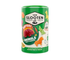 Van Slooten - Fruit Safari Animals , fruktgummin, 210 g