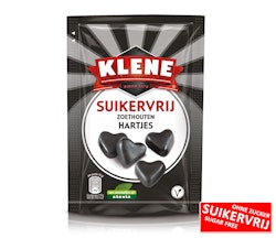 KAMPANJ! Klene - Zoethouten Hartjes/Lakritshjärtan, saltlakrits, 110 g