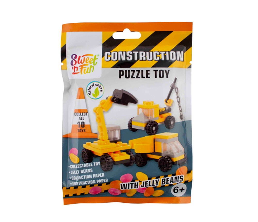 Sweet 'n Fun - Construction, leksak + gelébönor 5 g