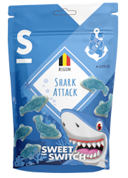 Sweet-Switch - Baby Shark, fruktgummi och skumgodis, 100g