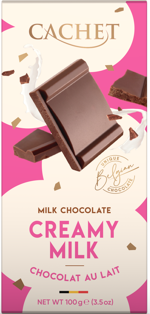 Cachet - Creamy Milk, chokladkaka, 100g
