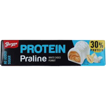 Bergen - Protein Praline White, chokladpralin, 50g