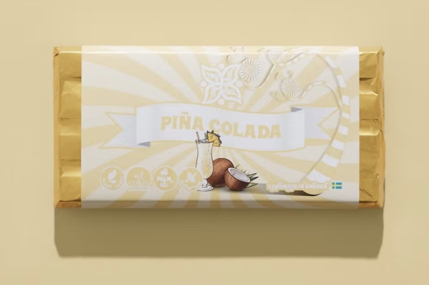 Vegan Delights - Piña Colada Bar, chokladkaka, 80g
