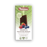 Torras - Stevia Skogsbär, chokladkaka, 125g