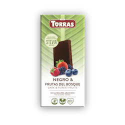 Torras - Stevia Skogsbär, chokladkaka, 125g