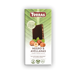 Torras - Stevia Hasselnötter, chokladkaka, 125g