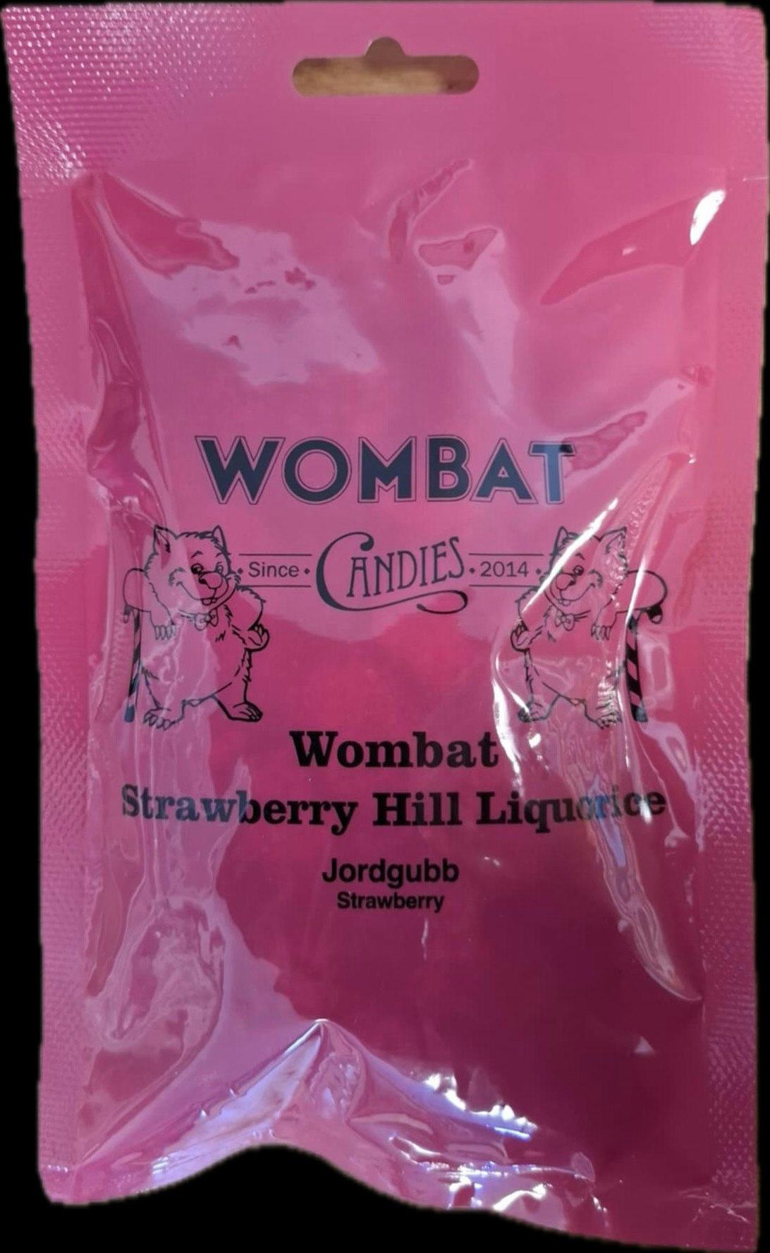 Wombat - Strawberry Hill, saltlakrits, 150g