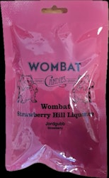 Wombat - Strawberry Hill, saltlakrits, 150g