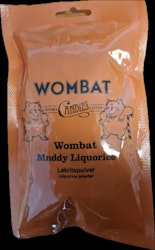 Wombat - Muddy Liquorice, saltlakrits, 150g