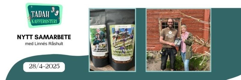 28/4-2025 NYTT SAMARBETE med Linnés Råshult Café