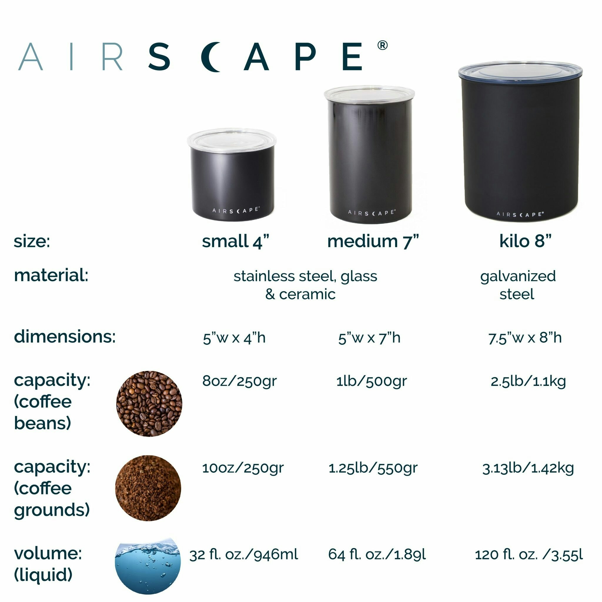 Airscape® Aufbewahrungsdose