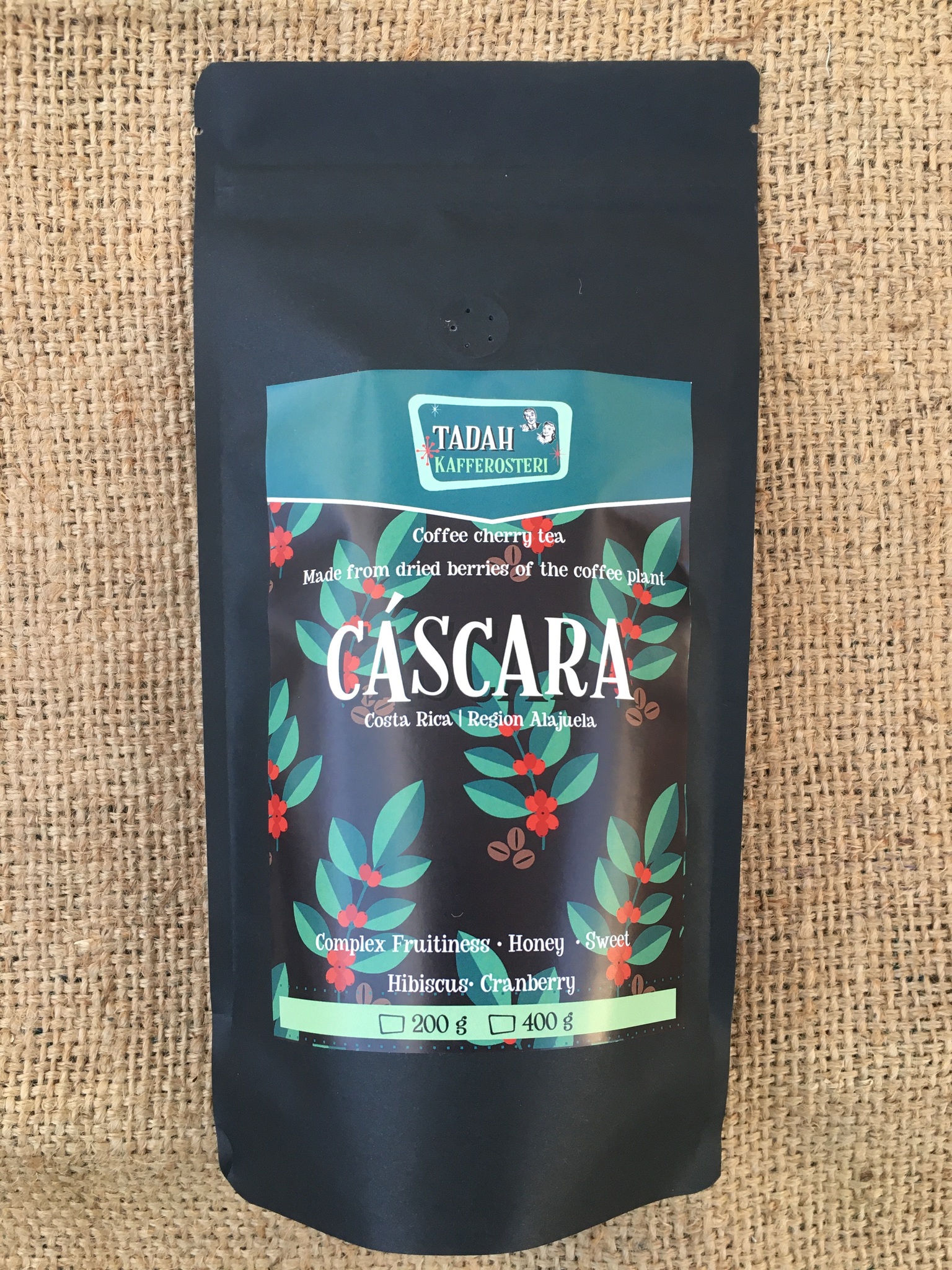 Cascara-Tee aus getrockneten Kaffeekirschen