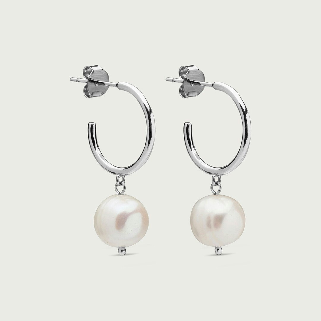 Ohrringe Pearly hoops
