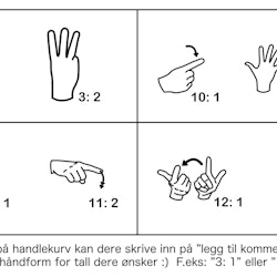 Veggklokke - Svart med farge tegn