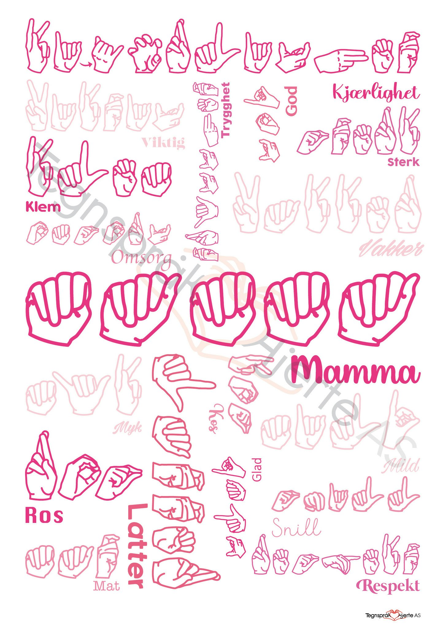 Mamma - personlig kort (A5)