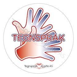 Tegnspråk - rød, hvit og blå (2)