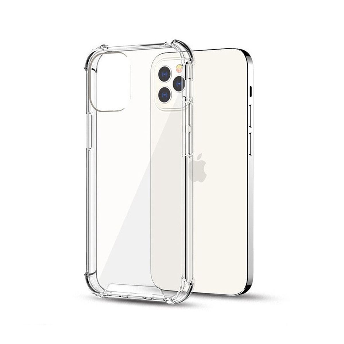 iPhone 12 Pro Max Shockproof Silicone Case Transparent