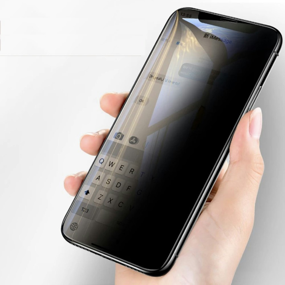 iPhone 12 Pro Max Heltäckande Privacy Härdat Glas Skärmskydd