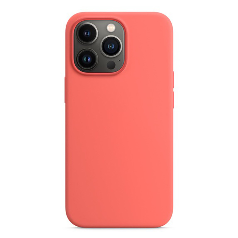 iPhone 13 Mini Silikonskal med Magnet Pink Pomelo