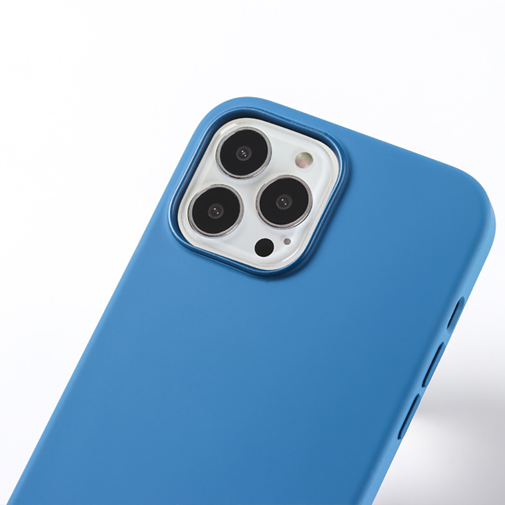 iPhone 13 Mini Silikonskal med Magnet Blue Jay