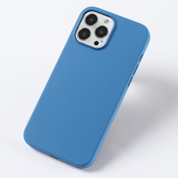 iPhone 12 Pro Max Silikonskal med Magnet Blue Jay