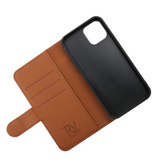 iPhone 14 plånboksfodral magnet guldbrun