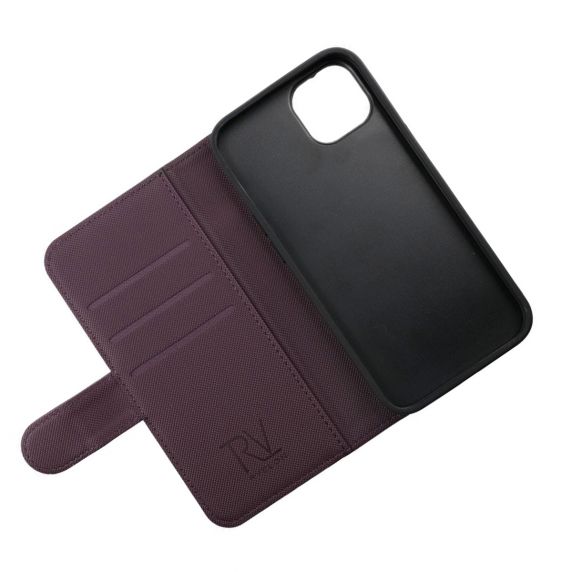 iPhone 14 Pro RV Wallet Case Magnet Dark Cherry