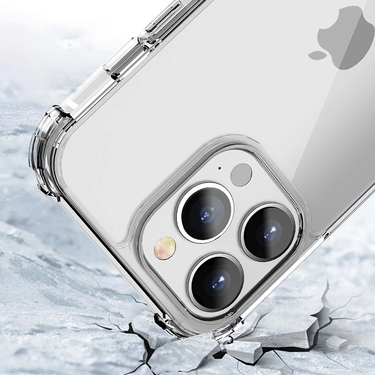 iPhone 14 Plus Shockproof Silicone Case Transparent