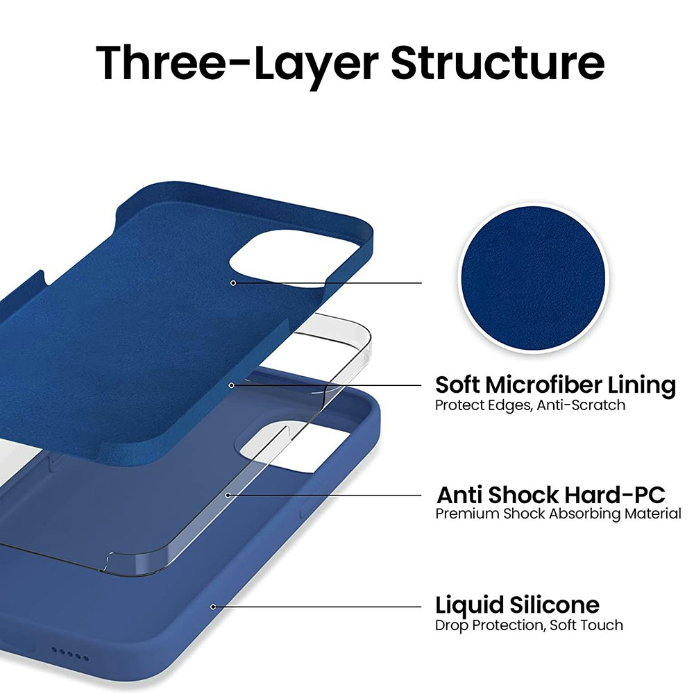 iPhone 14 Silikonskal med MagSafe - stormblå