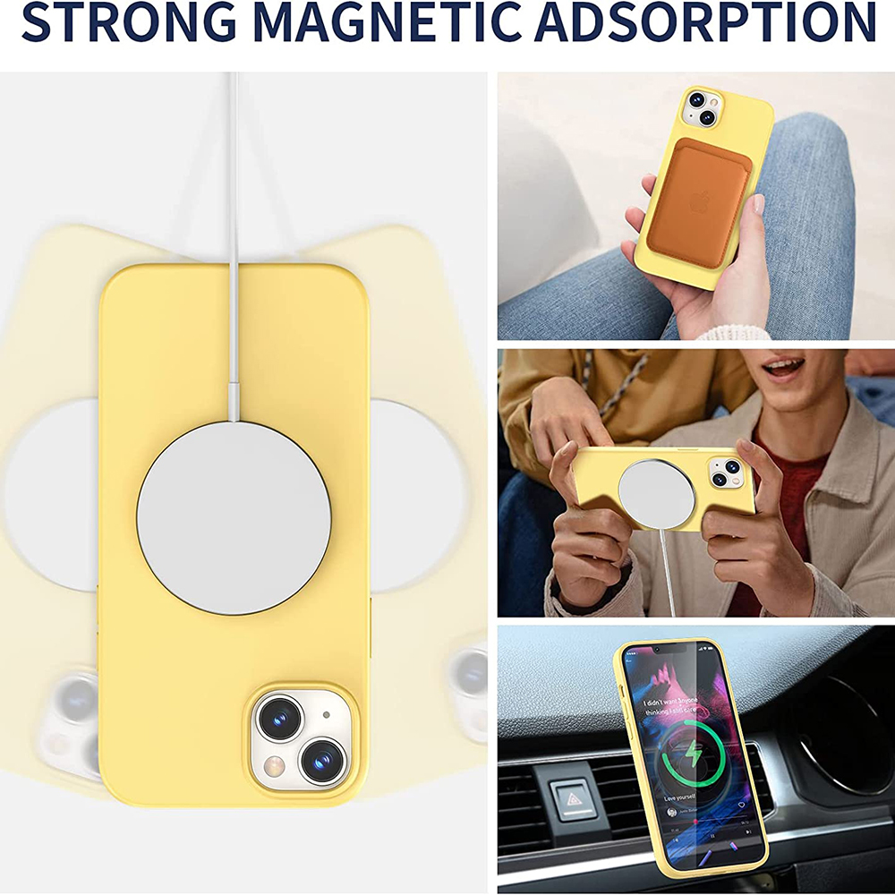 iPhone 14 Silikonskal med MagSafe - solsken