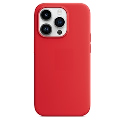 iPhone 14 Pro Max MC silikonskal med MagSafe - röd