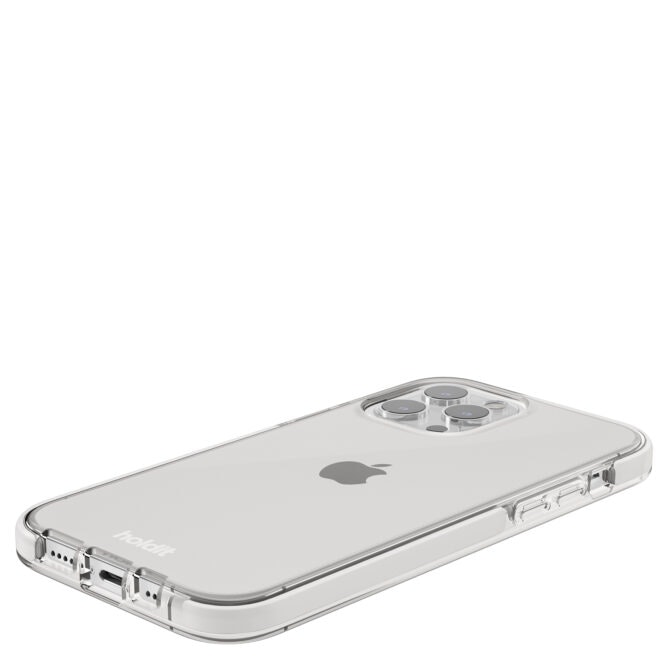 iPhone 14 Pro Max Holdit mobilskal Seethru Vit
