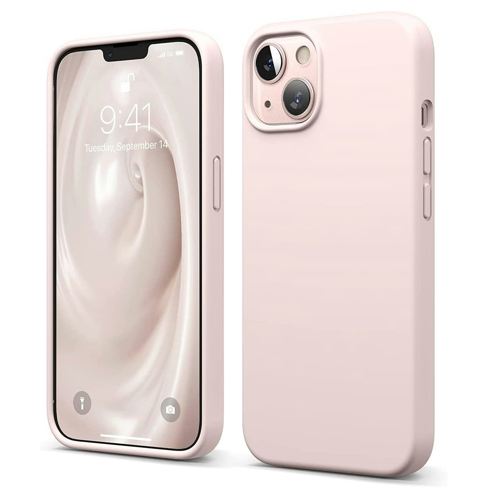 iPhone 14 Plus MC Silikonskal Blush Pink