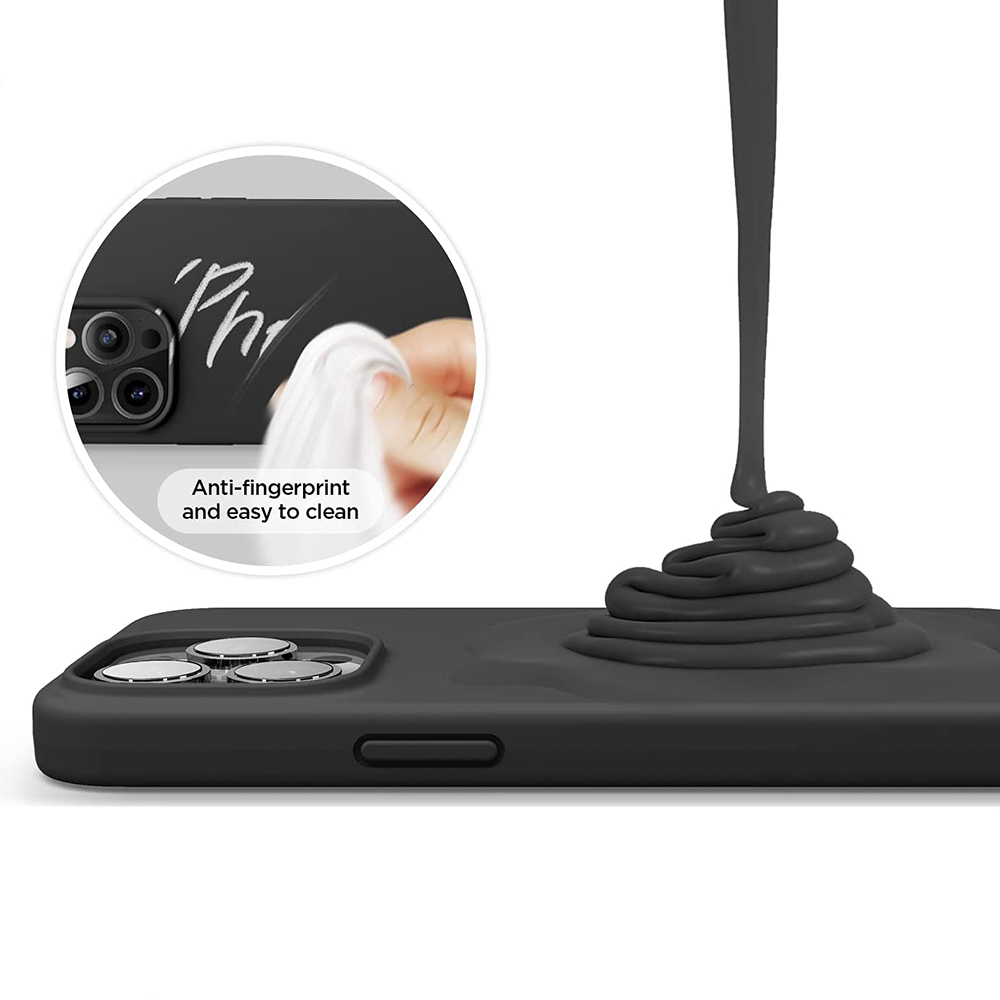 iPhone 14 Pro MC Silikonskal i svart färg
