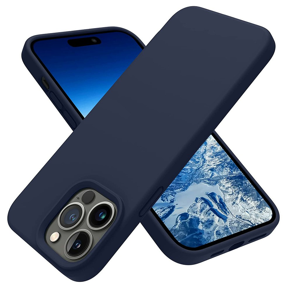 iPhone 14 Pro MC Silikonskal midnight blue