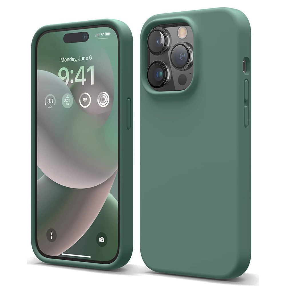 iPhone 14 Pro MC Silikonskal Green