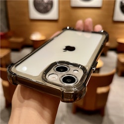 iPhone 13 silikonskal med kameraskydd Svart
